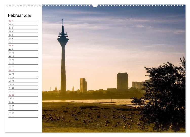 Produktbild: D&uuml;sseldorf - Impressionen (hochwertiger Premium Wandkalender 2026 DIN A2 quer), Kunstdruck in Hochglanz