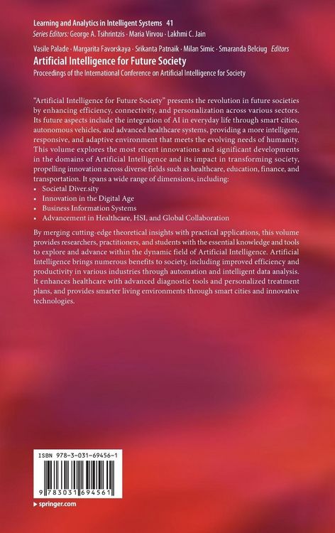 Produktbild: Artificial Intelligence for Future Society
