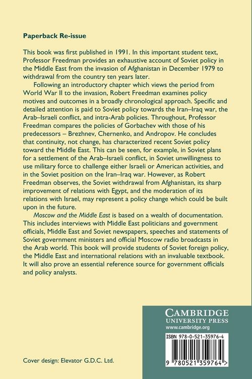 Produktbild: Moscow and the Middle East