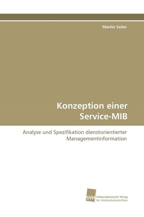 Produktbild: Konzeption einer Service-MIB
