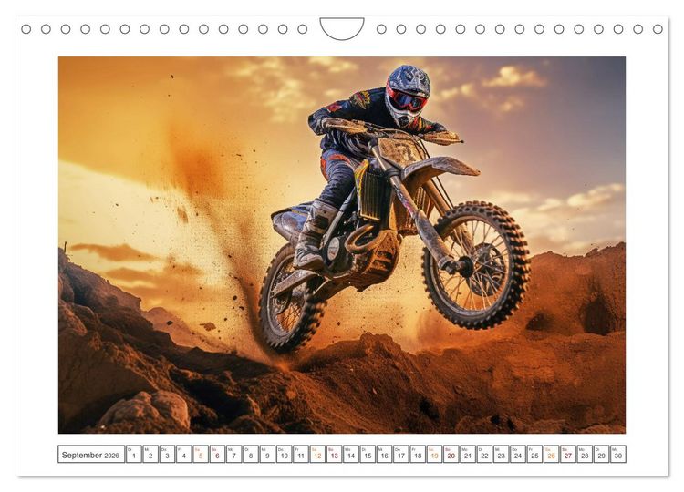 Produktbild: Motorcross Welt (Wandkalender 2026 DIN A4 quer), CALVENDO Monatskalender