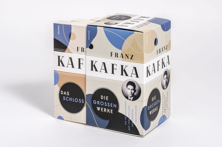 Produktbild: Franz Kafka, Die gro&szlig;en Werke (Die Erz&auml;hlungen - Der Verschollene - Der Prozess - Das Schloss) (4 B&auml;nde im Schuber)