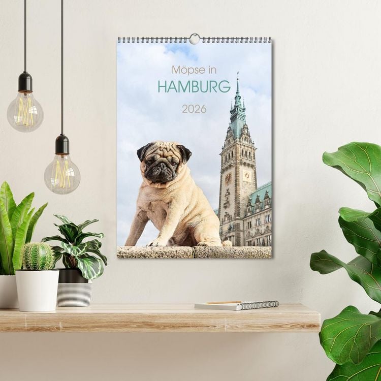 Produktbild: M&ouml;pse in Hamburg (Wandkalender 2026 DIN A3 hoch), CALVENDO Monatskalender