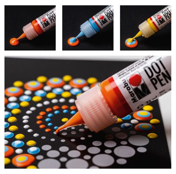 Produktbild: Marabu Dot Pen Set Mandala 4x25ml
