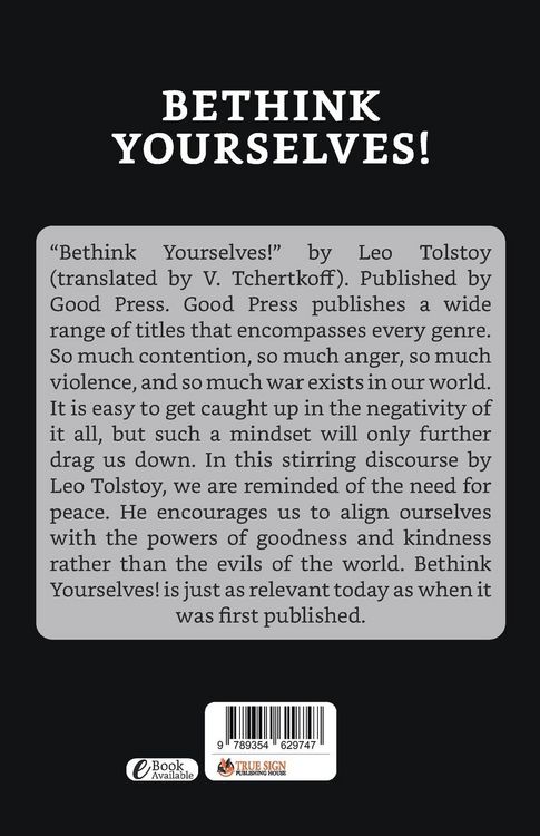 Produktbild: "Bethink Yourselves!"