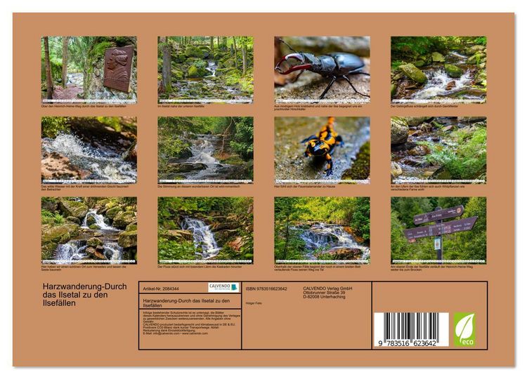 Produktbild: Harzwanderung-Durch das Ilsetal zu den Ilsef&auml;llen (Wandkalender 2026 DIN A4 quer), CALVENDO Monatskalender
