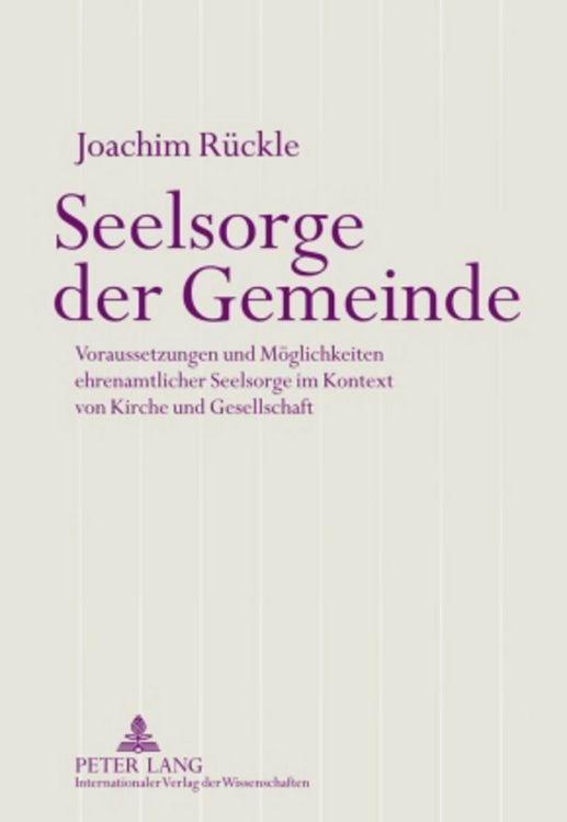 Produktbild: Seelsorge der Gemeinde