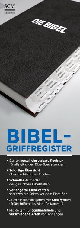 Produktbild: Bibel-Griffregister wei&szlig;