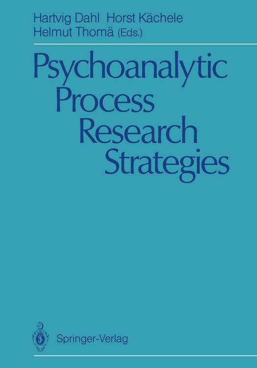 Produktbild: Psychoanalytic Process Research Strategies