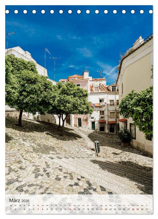 Produktbild: Lissabon Perspektiven (Tischkalender 2026 DIN A5 hoch), CALVENDO Monatskalender