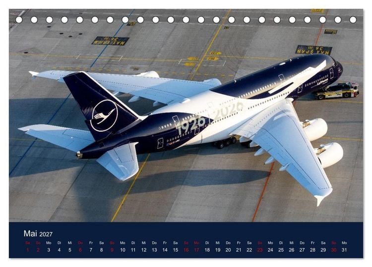 Produktbild: Lufthansa 100 Years (Tischkalender 2027 DIN A5 quer), CALVENDO Monatskalender