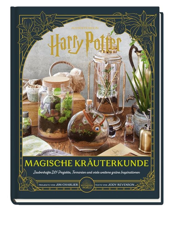 Produktbild: Aus den Filmen zu Harry Potter: Magische Kr&auml;uterkunde - Zauberhafte DIY-Projekte, Terrarien und viele weitere gr&uuml;ne Inspirationen