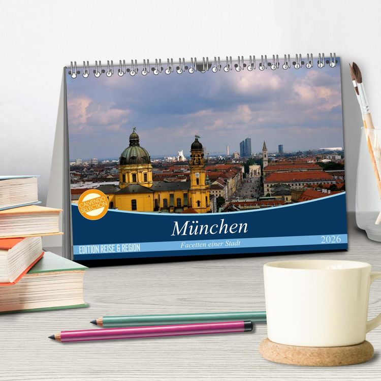 Produktbild: M&uuml;nchen - Facetten einer Stadt (Tischkalender 2026 DIN A5 quer), CALVENDO Monatskalender