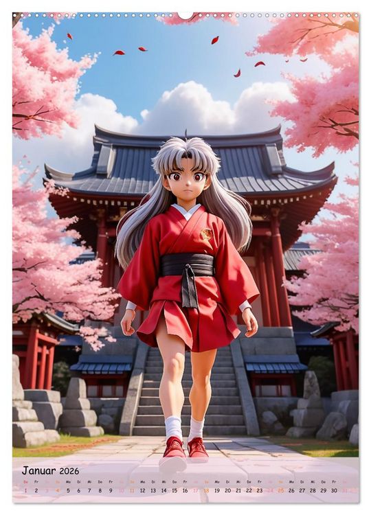 Produktbild: Tr&auml;ume eines jungen Herzens &ndash; Eine Manga-Reise zur Selbstfindung (hochwertiger Premium Wandkalender 2026 DIN A2 hoch), Kunstdruck in Hochglanz