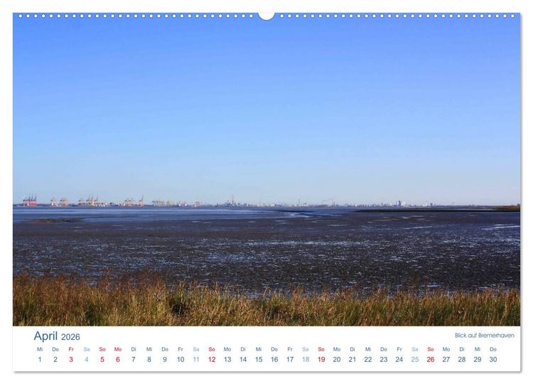 Produktbild: Ebbe und Watt 2026. Impressionen von der Nordseek&uuml;ste (hochwertiger Premium Wandkalender 2026 DIN A2 quer), Kunstdruck in Hochglanz