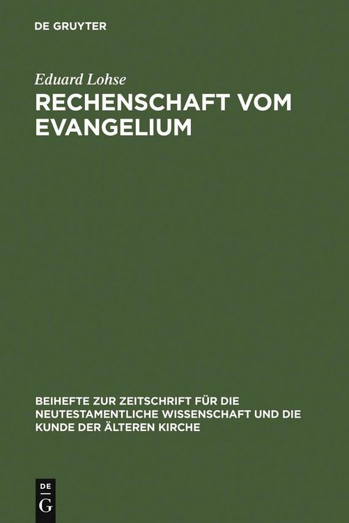 Produktbild: Rechenschaft vom Evangelium