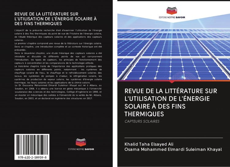 Produktbild: Revue De La Litt&eacute;rature Sur L'utilisation De L'&eacute;nergie Solaire &Agrave; des Fins Thermiques