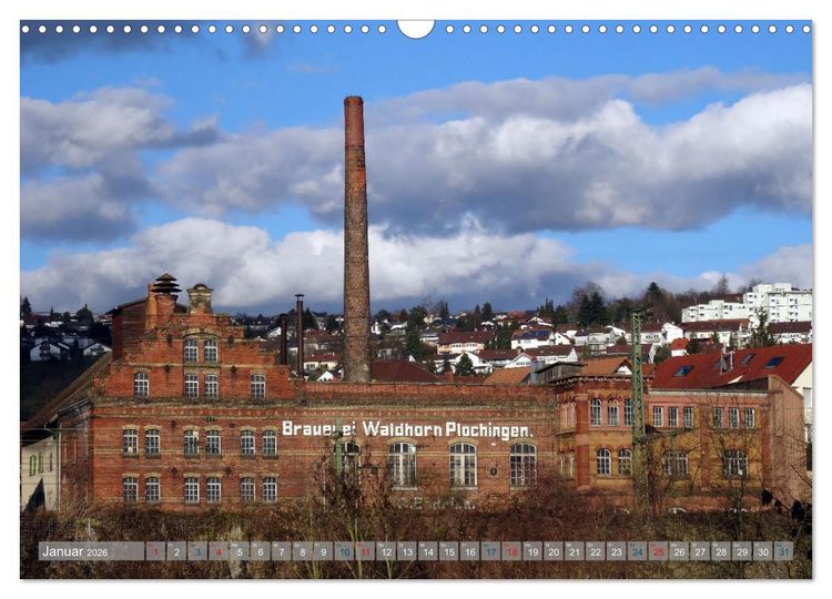 Produktbild: Plochingen im Blick (Wandkalender 2026 DIN A3 quer), CALVENDO Monatskalender