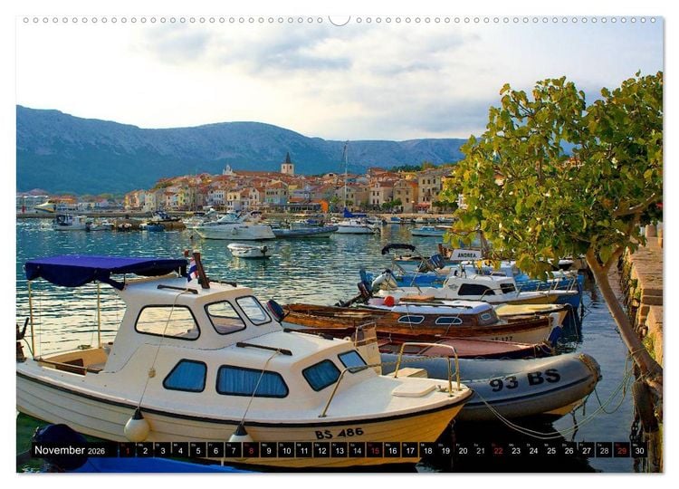 Produktbild: Rund um Krk (Wandkalender 2026 DIN A2 quer), CALVENDO Monatskalender
