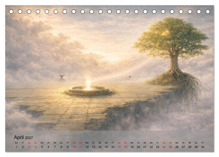 Produktbild: Wo Träume schweben (Tischkalender 2027 DIN A5 quer), CALVENDO Monatskalender