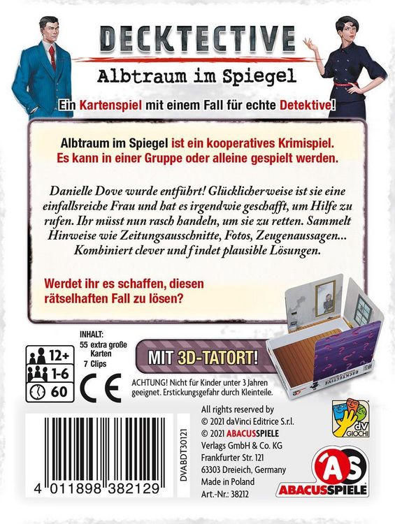 Produktbild: Decktective - Albtraum im Spiegel