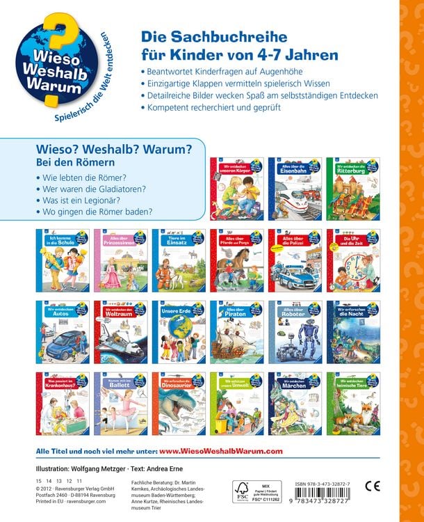 Produktbild: Wieso? Weshalb? Warum? Band 30 - Bei den Römern