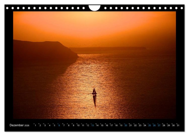 Produktbild: Santorini (Wandkalender 2026 DIN A4 quer), CALVENDO Monatskalender