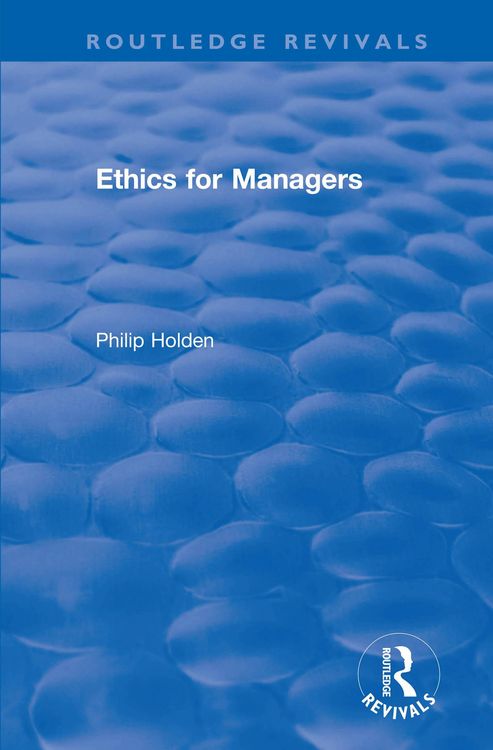 Produktbild: Ethics for Managers