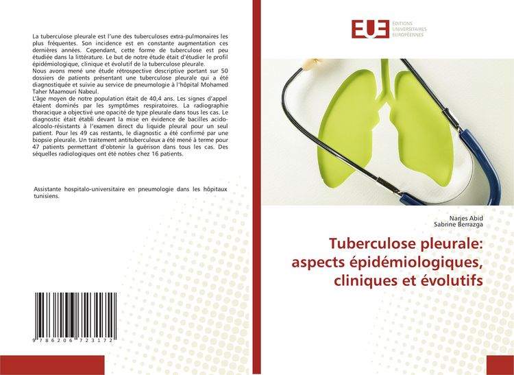 Produktbild: Tuberculose pleurale: aspects &eacute;pid&eacute;miologiques, cliniques et &eacute;volutifs
