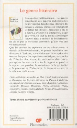 Produktbild: Le genre litt&eacute;raire