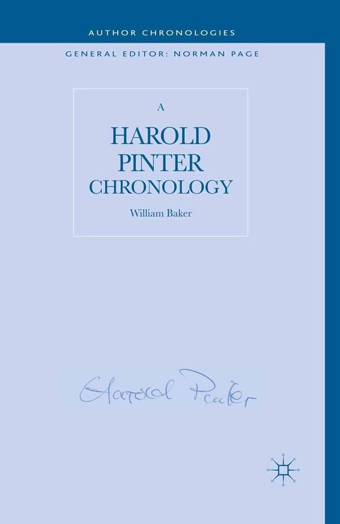 Produktbild: A Harold Pinter Chronology