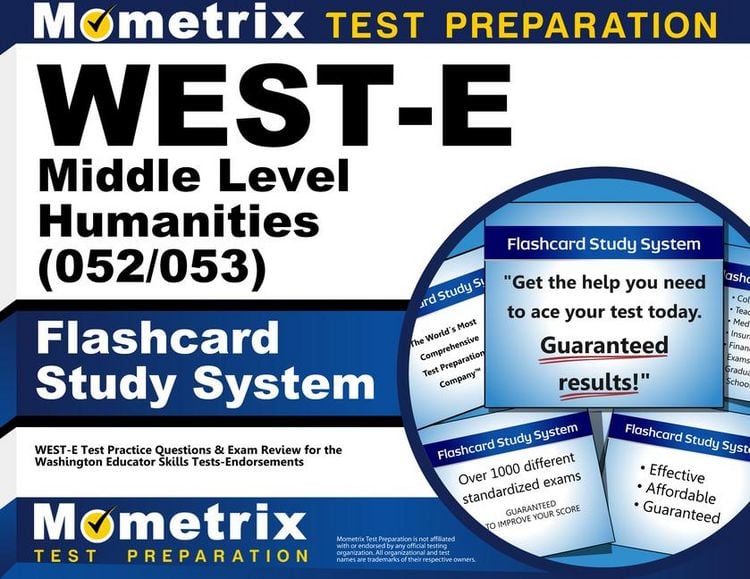 Produktbild: West-E Middle Level Humanities (052/053) Flashcard Study System