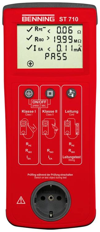 Produktbild: Benning ST 710 Ger&auml;tetester VDE-Norm 0701-0702