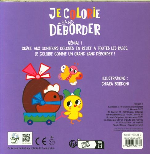 Produktbild: P&acirc;ques : 2-4 ans : avec gros contours en relief
