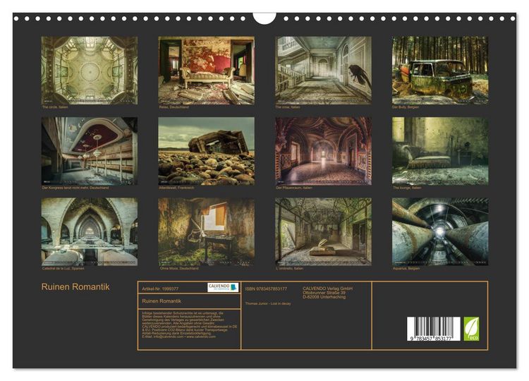 Produktbild: Ruinen Romantik (Wandkalender 2026 DIN A3 quer), CALVENDO Monatskalender