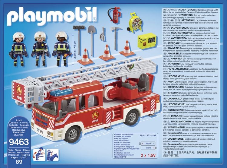 Produktbild: PLAYMOBIL&reg; 9463 City Action Feuerwehr-Leiterfahrzeug