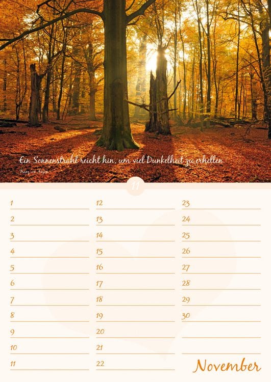 Produktbild: Geburtstagskalender Auszeit f&uuml;r die Seele - immerw&auml;hrend - (21 x 30)