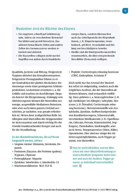 Die systemische Mastzellerkrankung
