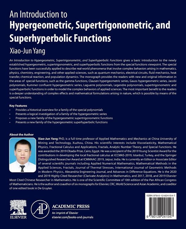 Produktbild: An Introduction to Hypergeometric, Supertrigonometric, and Superhyperbolic Functions