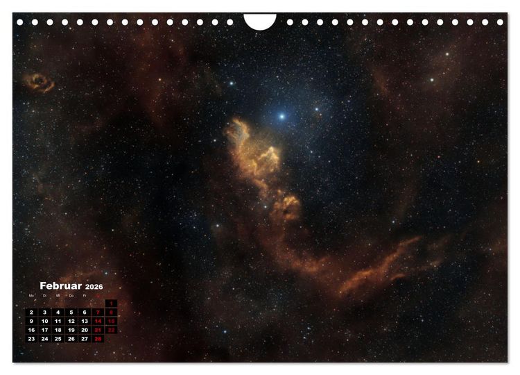 Produktbild: InfinityAstro - die Unendlichkeit im Bild - Astrofotos von Roland Schliessus (Wandkalender 2026 DIN A4 quer), CALVENDO Monatskalender