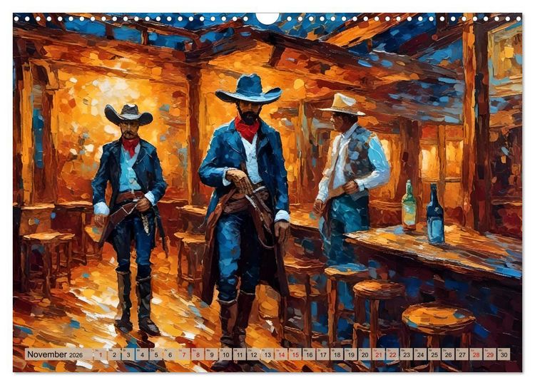 Produktbild: Wild West Moments (Wandkalender 2026 DIN A3 quer), CALVENDO Monatskalender