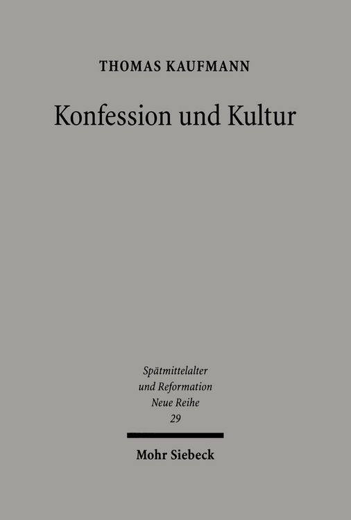 Produktbild: Konfession und Kultur