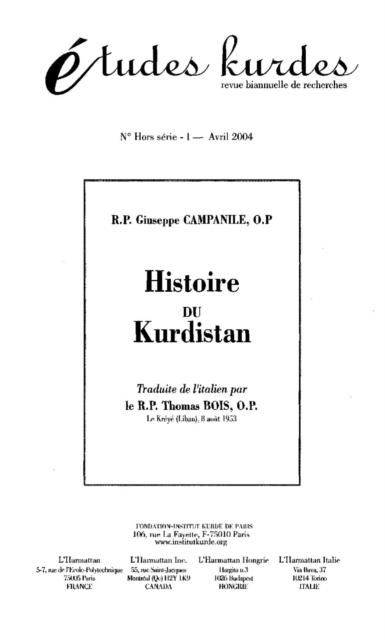Produktbild: Histoire du kurdistan