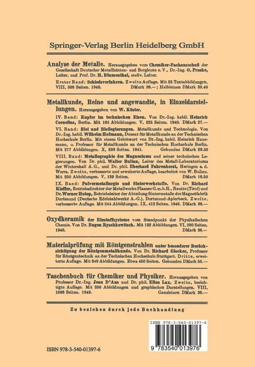 Produktbild: Die thermodynamischen Eigenschaften der Metalloxyde