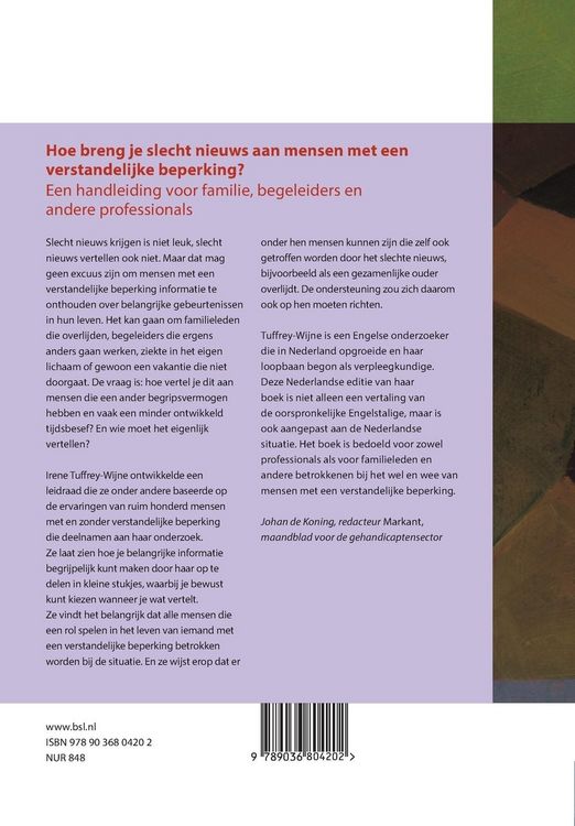 Produktbild: Hoe breng je slecht nieuws aan mensen met een verstandelijke beperking?