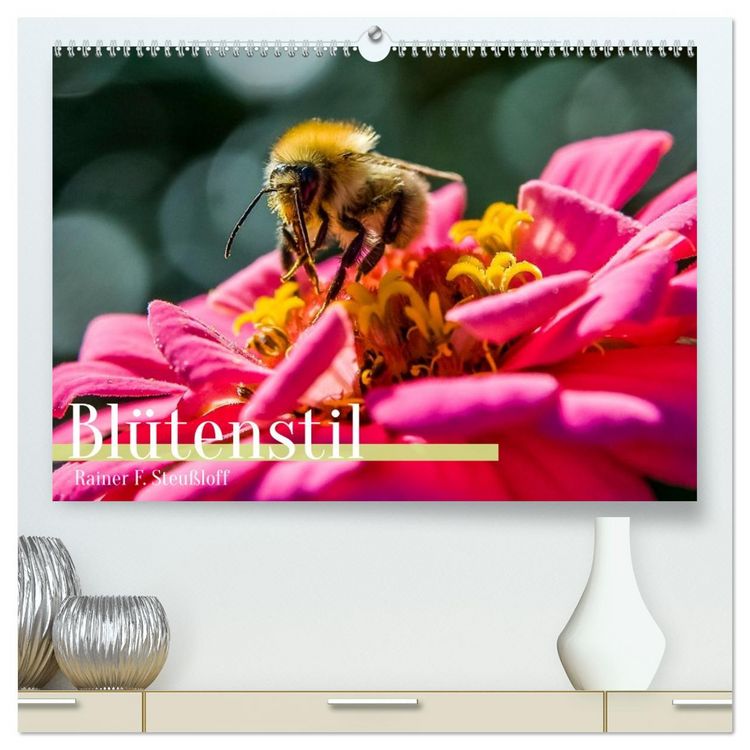 Produktbild: Bl&uuml;tenstil (hochwertiger Premium Wandkalender 2026 DIN A2 quer), Kunstdruck in Hochglanz