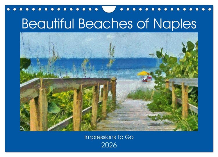 Produktbild: Beautiful Beaches Of Naples (Wall Calendar 2026 DIN A4 landscape), CALVENDO 12 Month Wall Calendar