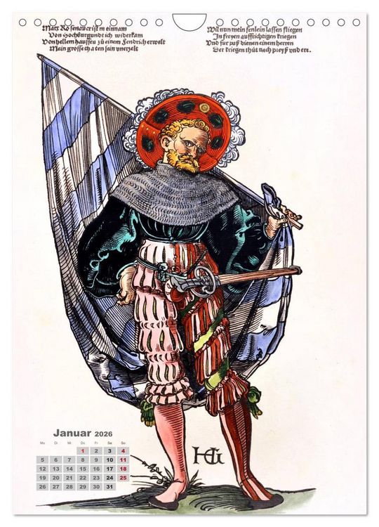 Produktbild: Landsknechte und Soldaten: Historische Uniformen (Wandkalender 2026 DIN A4 hoch), CALVENDO Monatskalender