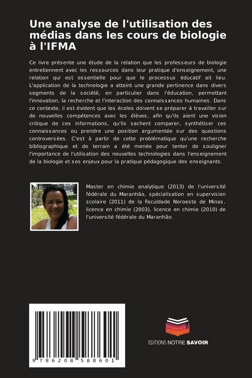Produktbild: Une analyse de l'utilisation des m&eacute;dias dans les cours de biologie &agrave; l'IFMA