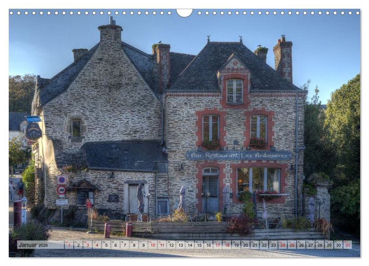 Produktbild: Rochefort-en-Terre, das Reiseziel in der Bretagne (Wandkalender 2026 DIN A3 quer), CALVENDO Monatskalender